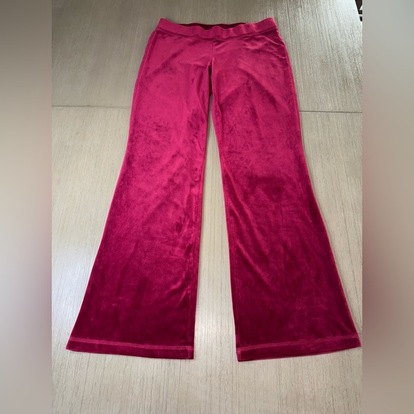 Juicy Couture Pants - Juicy Couture Velvet Pants in Deep Pink